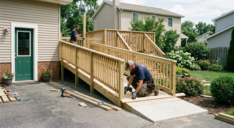 Hardwood Ramp Installation in Kansas City, KS