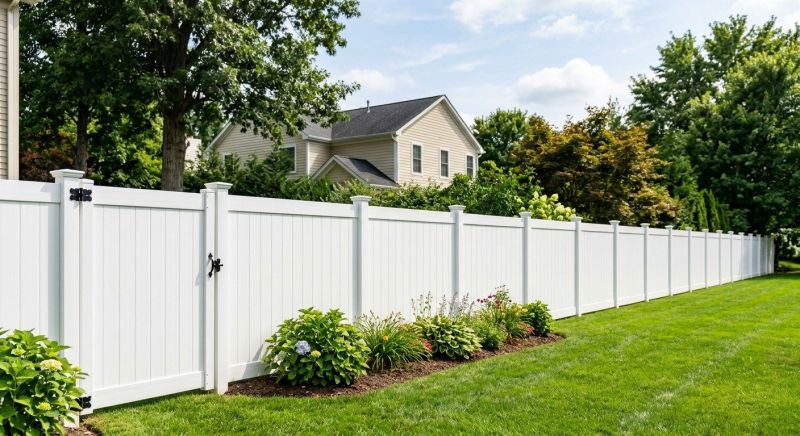 White Pvc Fence Installation in South Houston, TX