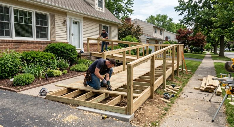 Handicap Ramp Construction in Kansas City, KS
