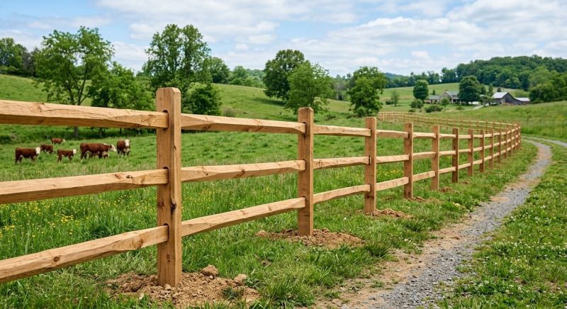 Rail Fence Replacement in Roseville, CA